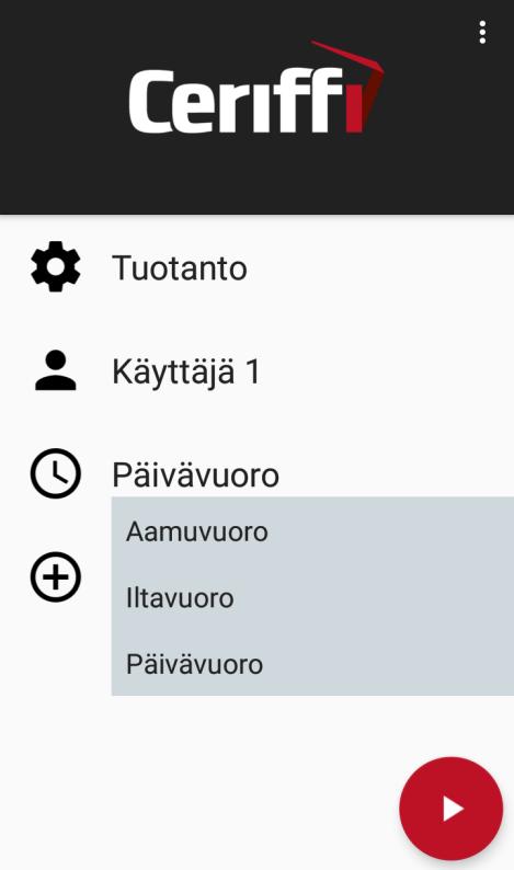 Sovellus - prosessit Ajanjakson valinta (3): Aikajaksoksi