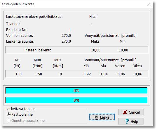 19 2. Pulttien tarkastelu/poisto ja siirtäminen Pohjalevystä voi tehdä symmetrisen tai epäsymmetrisen. Liitoksessa voi olla erikokoisia pultteja.