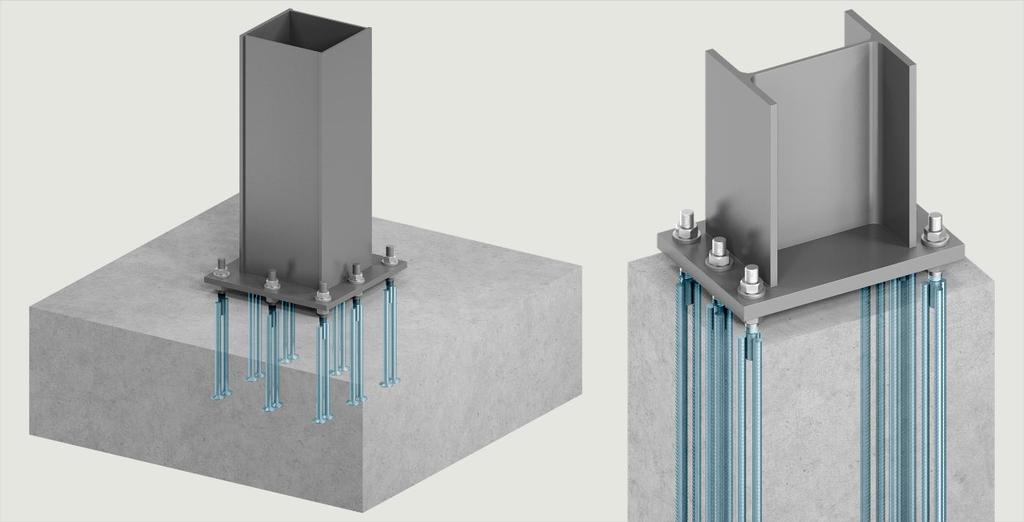4 1 ASTEEL MITOITUSOHJELMA ASteel mitoitusohjelmalla suunnitellaan teräspilarin pohjalevyn peruspulttiliitos betonielementti- tai paikallavalettuun rakenteeseen.