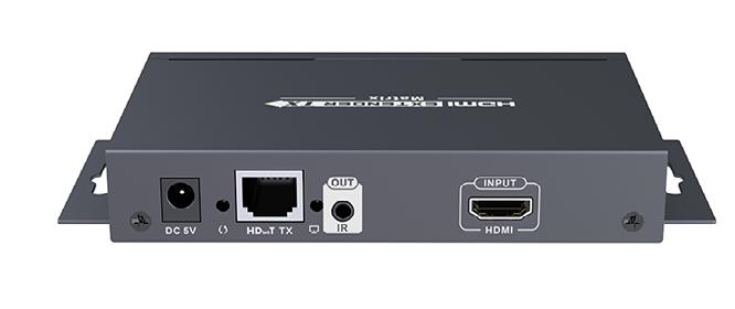 LKV383PRO /260 HDMI-matriisi, joka hyödyntää olemassa olevaa IP-verkkoa. Sillä voidaan vetää jopa 120 m pitkiä CAT- vetoja IGMP-kytkimelle.
