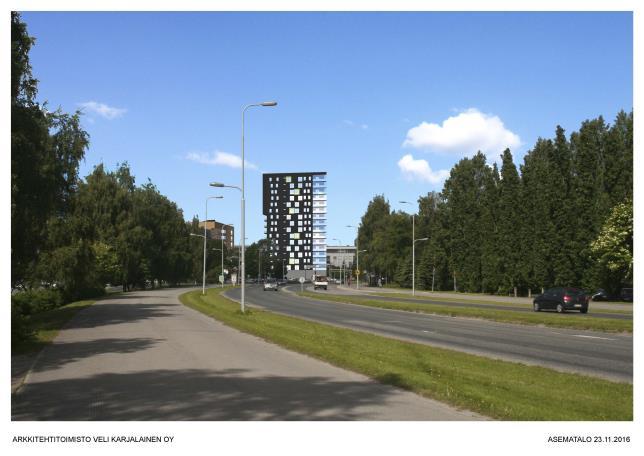 Muuntamo tulee sijoittaa Oulun Energia Siirto ja Jakelu Oy:n hyväksymällä tavalla kiinteistöön siten, että se sijaitsee katutasolla ja mahdollisimman lähellä Rautatienkadun -puoleista seinää.