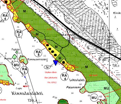 Ote Keski-Suomen tarkistetusta maakuntakaavasta on esitetty kuvassa 2. Kuva 2. Ote Keski-Suomen tarkistetusta maakuntakaavasta.