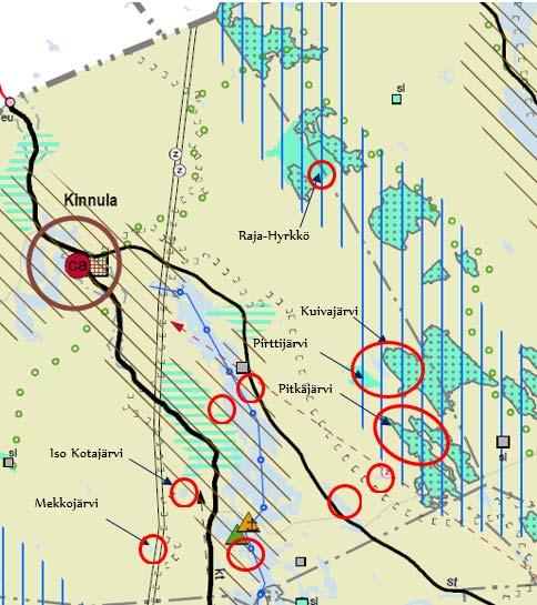 Suunnittelualueille on rantayleiskaavassa osoitettu maa- ja metsätalousvaltaista aluetta M, maa- ja metsätalousvaltaista aluetta, jolla on ulkoilun ohjaamistarvetta tai ympäristöarvoja MU,