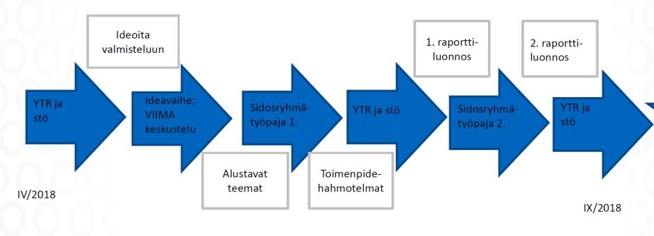 Kansallinen muovitiekartta Kansallista muovitiekartta valmistelevan yhteistyöryhmän toimikausi 1.4-14.9.201 Etsittiin yhdessä keinoja ja määriteltiin ensiaskeleet muovihaasteen ratkaisuun.