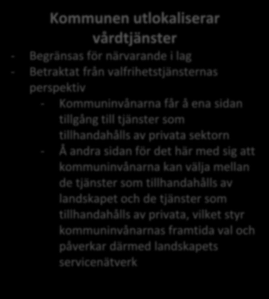 BORDE KOMMUNENS VÅRDTJÄNSTER UTLOKALISERAS ELLER INTE?
