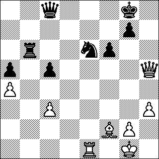 Tuskin häviöllä pelaavan pelaajan raskaan upseerin vaihtotarjoukseen on yleensä syytä laittaa huutomerkkiä, mutta tässä tornien vaihto on aivan olennainen osa valkean vastapelisuunnitelmia. 44///Uyg3!