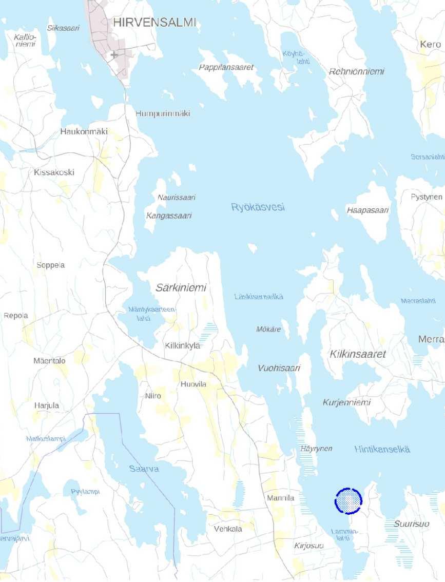 Liekuneen-Ryökäsveden rantayleiskaavan muutos 1 1. Perustiedot Kaavamuutoksen tarkoituksena on muuttaa yleiskaavaa Ryökäsveden Pieniniemessä sijaitsevan alueen osalta.