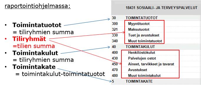 Talouden terminologiaa: toimintatuotot,