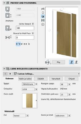 liiketunnistimet, jotka näkyvät myös 3D-näkymissä.