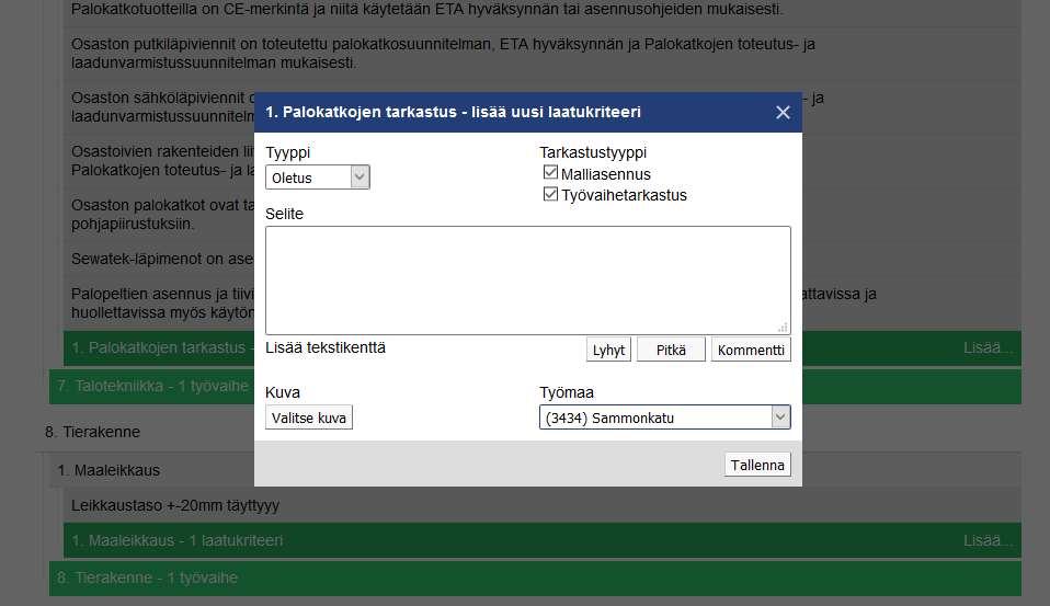 31 Tämän opinnäytetyön yhteydessä tehtiin laatukortteja maanleikkauksesta, suodatinkerroksesta, jakavasta kerroksesta, sekä kantavasta kerroksesta.