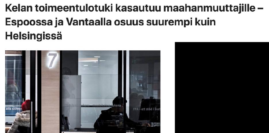 ERITYISRYHMIEN NOSTO TYÖMARKKINOILLE? TOIMEENTULOTUKI SUOMI 1.