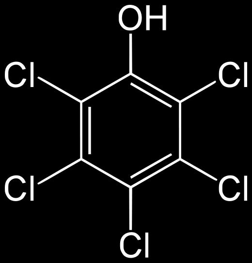 23 KLOORIFENOLIT Myrkyllisiä Syöpää aiheuttavia Käytetty puunsuojauksessa, liimoissa, maaleissa, nahkatuotteissa, rakennustarvikkeissa,