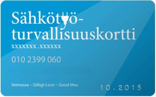 Turvakorttikoulutukset TILAA KOULUTTAJA TYÖPAIKALLENNE Työturvallisuuskorttikoulutus Avoin kurssi alkaen 69 /osallistuja (Alv0%) Ryhmä 750 /ryhmä + 15 /osallistuja kortti ja materiaalikulua (Alv0%)