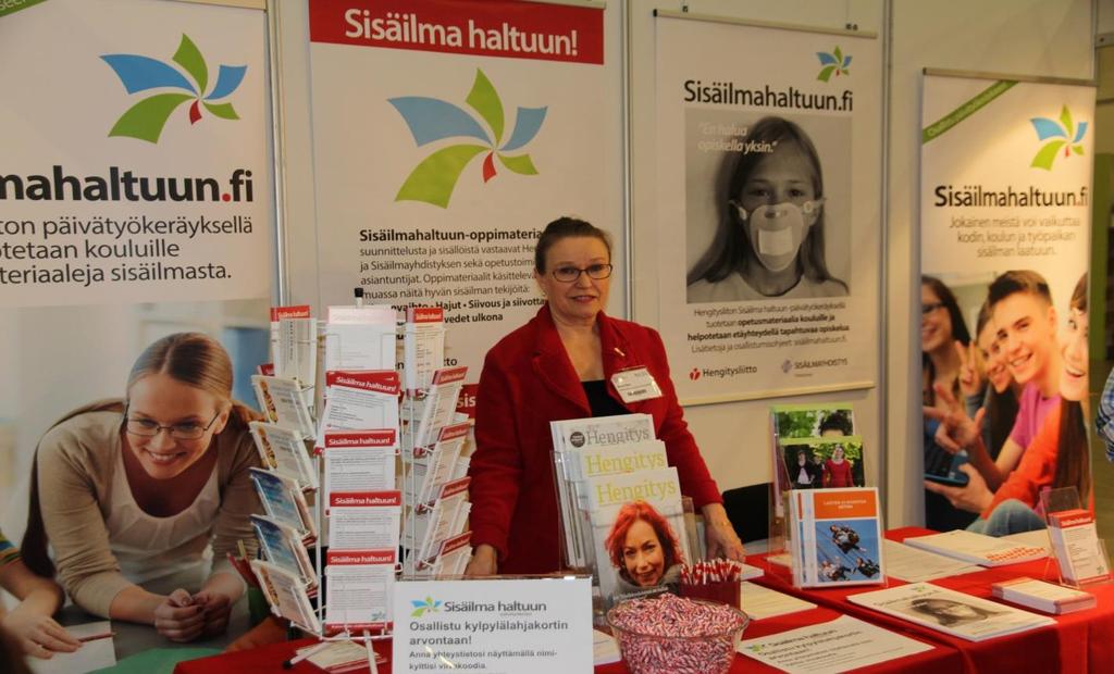 Sisäilma haltuun päivätyökeräys Educa-messuilla Opetusalan ammattijärjestö OAJ:n Educa-messuilla Helsingissä 27.-28.1.2017 tavattiin 800 sisäilmasta kiinnostunutta messuvierasta.