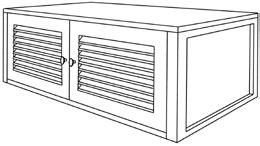 55 cm 397A- Vaatekaapin lisäkaappi puuovella 537 618 Mitat: l. 100 cm, k. 36 cm, s. 60 cm Sisämitat: l. 92 cm, k. 32 cm, s.