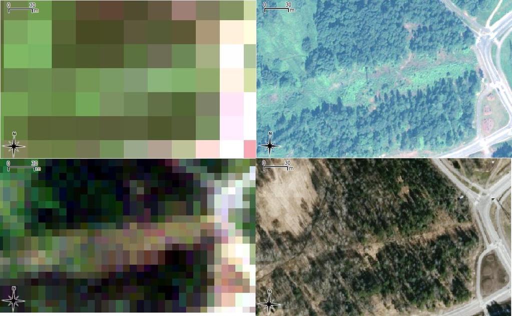 Resolution comparison between commercial operators (MML/NLS) Landsat-8 WorldView-2 RapidEye Aerial image (GSD=50cm)