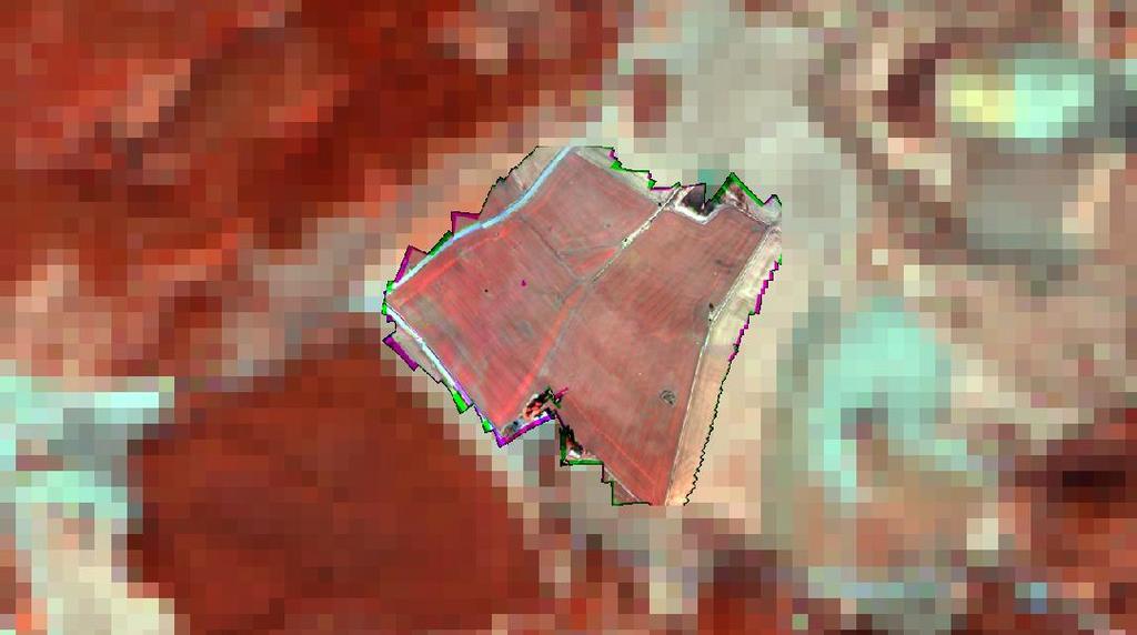 Satellite data and UAV data layer integration