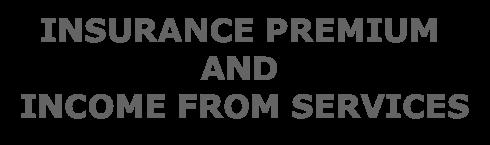INSURANCE PREMIUM AND INCOME FROM SERVICES CUSTOMER