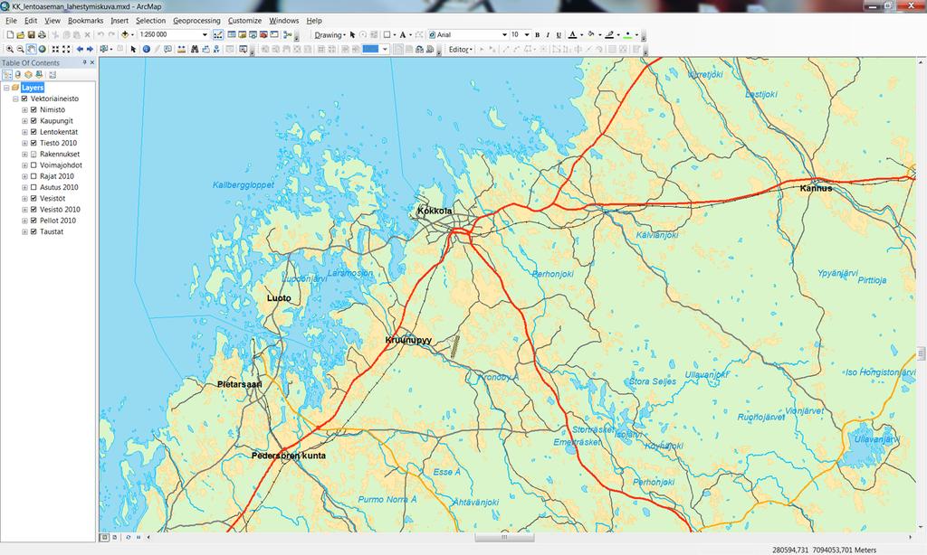 Kokkola-Pietarsaaren lentoaseman Versio / Tila Julkaistu / Voimassa Julkisuusluokka 1.0 / Voimassa 26.4.2017 / 28.5.2015 Julkinen Kokkola-Pietarsaaren lentoasema Kuva 1.