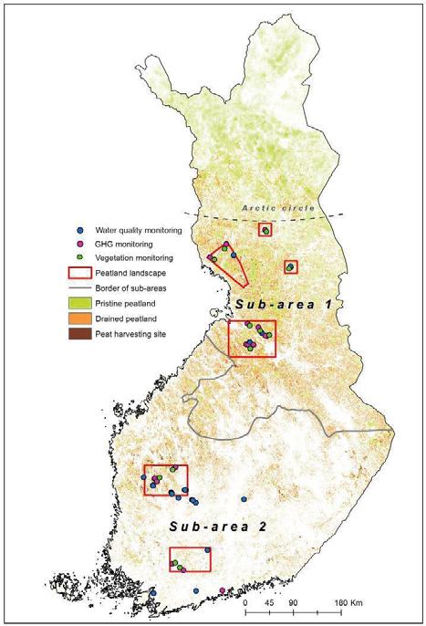 Luonnonvarakeskuksen (Luke) koordinoimassa hankkeessa olivat mukana Helsingin ja Oulun yliopistot, Metsähallitus, Suomen Ympäristökeskus (SYKE) ja Vapo Oy.