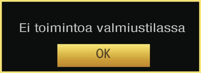 Jos moduulia ei ole asennettu, Ei tavallisen käyttöliittymän moduulia havaittu viesti tulee ruutuun. Katso moduulin ohjekäsikirjaa asetustietojen vuoksi.