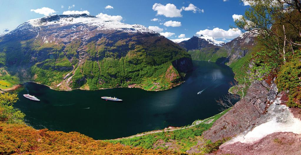 NORJAN VUONORISTEILY, 6 pv ITÄMEREN RISTEILY, 8 pv Lähde Norjaan upeisiin maisemiin lumihuippuisten vuorten, valtavien jäätiköiden