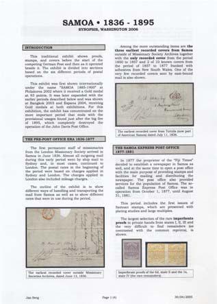 ESIMERKKI 2 Jan Berg: Samoa 1836-1895 - 4 sivun synopsis 8