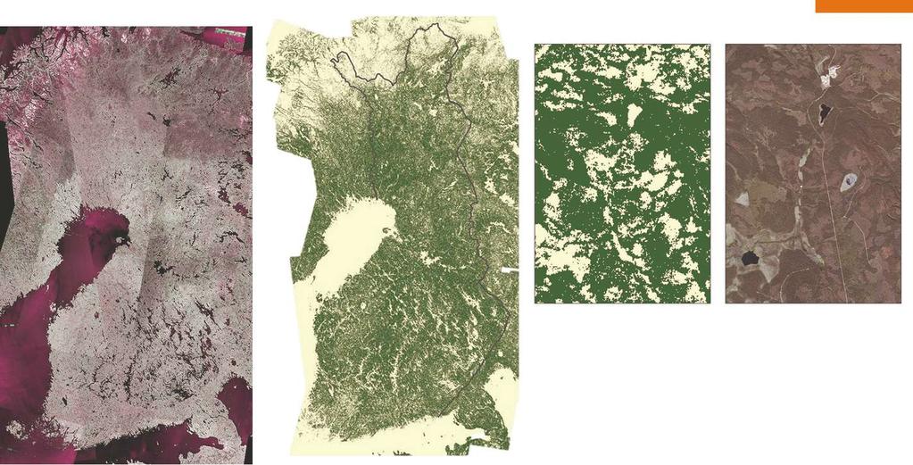 Copernicus Sentinel -s atelliitit tarjoavat myös tutka-aineis toa Mosaiikki Sentinel-1 kuvista 2.10.2018 ja 12.10.2018 Alue noin 6.5 km x 4.