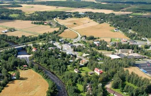 3 Lähtökohdat 3.1 Alueen yleiskuvaus Suunnittelualue ympyröity. Kuva Mika Ruutiainen 2007.