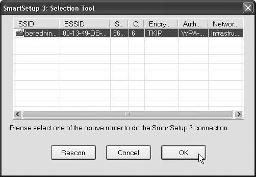 verkot. 2. Napsauta SmartSetup 3 