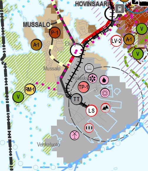 RATKAISUESIMERKIT Oikeusvaikutteinen yleiskaava Kokonaissuunnitelma Osoitetaan alueiden erityisominaisuuksia = hyödynnetään proaktiivisesti kertomaan alueiden vahvuuksista