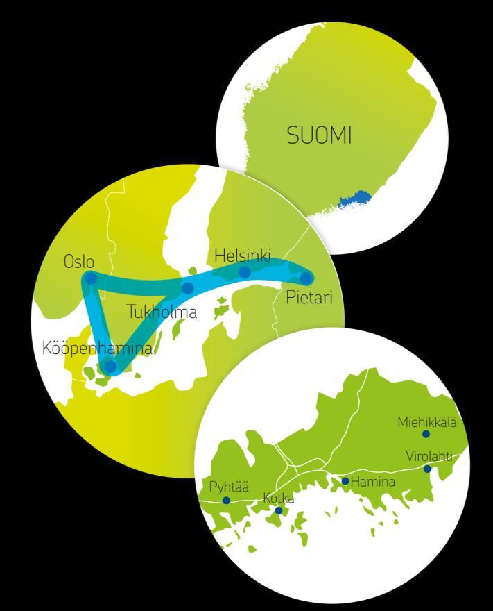 SEUDULLISEN SUUNNITTELUYHTEISTYÖN LÄHTÖKOHDAT Kotkan-Haminan seudulla (Kotka, Hamina, Pyhtää, Virolahti ja Miehikkälä) pitkä yhteistyöhistoria Cursor Oy seudun