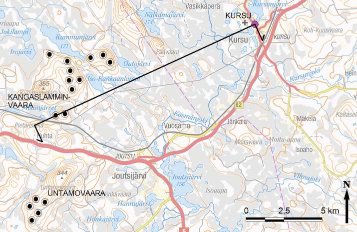 Tuulivoimalat eivät näy tarkastelupisteeseen, koska metsä estää näkyvyyden.