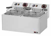 350 FE77S 540 x 420 x 300 6,8 kw / 230V 2 x 8 litran  500 FE77T 540 x