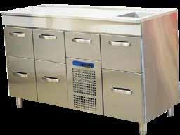 KYLMÄSÄILYTYS ELINTARVIKELAATIKOSTO, Restmec TUOTEKOODI MITAT (mm) KOKONAISTEHO LISÄTIETOJA VLE-0803 800 x 650 x 900 0,4 kw / 230V 3 laatikkoa 1,900 VLE-1207 1200 x