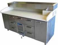 2,410 PIZZAPÖYTÄ, Restmec TUOTEKOODI MITAT (mm) KOKONAISTEHO LISÄTIETOJA PVLE-2027 2000 x 800 x 900/1200 1,0 kw / 230V 2 ovea, 7 laatikkoa 3,440 Kaikki