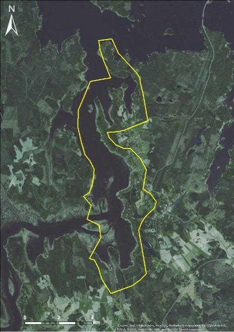 5 Alue 5: Tottesund-Maksamaa Alue 5 sijaitsee Kyrönjoen suistoalueen pohjukassa, lahden itäpuolella.