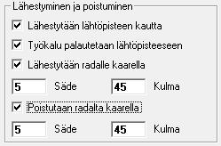 Tämä nopeuttaa lisätyn materiaalin työstöarvojen määritystä suuresti.