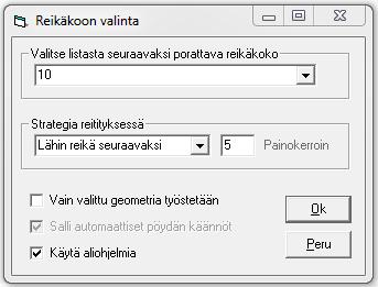 WinCAM versio 3.2.0 WinCAM versio 3.1.0 Versiossa 3.2.0 toteutettiin karusellisorvareiden jo kauan toivoma uudistus.