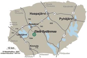 Etelä-Sydänmaan reitit ja polut Peuran polkureitistöön kuuluville merkityille reiteille pääsee helpoimmin Reisjärven Petäjämäen ulkoilukeskuksesta sekä Etelä-Sydänmaalla Mäntyperän ja Kuivajärven