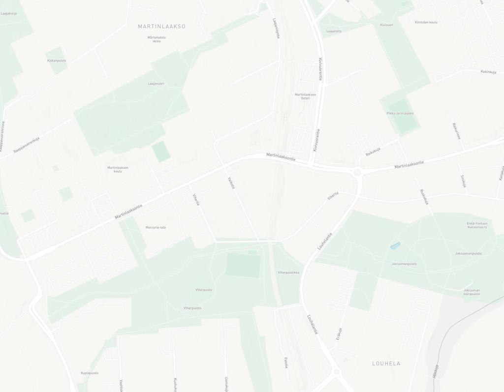 8 PÄIVÄKOTI MARTINLAAKSON JUNA-ASEMA MARTINLAAKSON OSTARI MARTINLAAKSON UIMAHALLI JA KUNTOSALI ALEPA KIRJASTO KOULU Martinlaaksonpolku 6, 01620 Vantaa ETÄISYYKSIÄ (arvio) VIHERPUISTO Martinlaakson