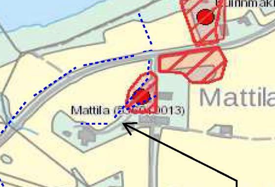 esittämä muinaisjäännösrajaus perustuu maakuntamuseon ylläpitämään SIIRI-tietokantaan. Kartta 5.