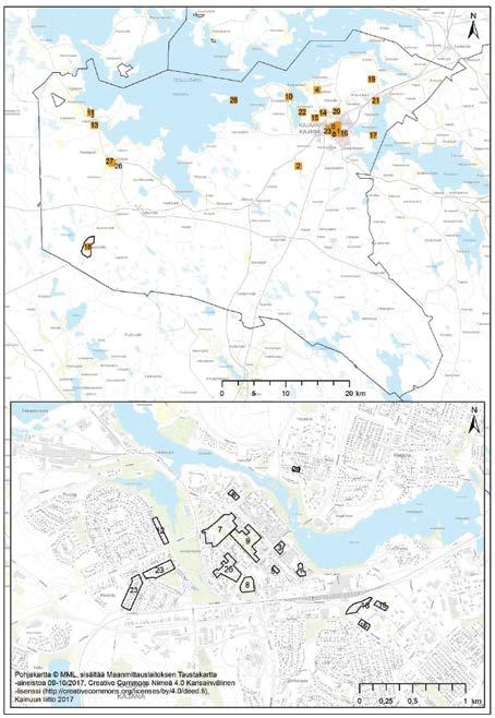 Liite 10 Kajaanin maakunnallisesti arvokkaat rakennushistorialliset kohteet, 2018 Kuva 3.