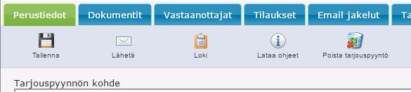 Lataa Excel-tiedosto 16 Lokista voit seurata seuraavia tietoja: Tarjouksen lähetysaika Kirjautumisaika (ensimmäisen viestin lähetys) Täydennetty (omien tietojen