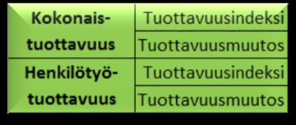 Kestävä talous Taloudellisuus Tuottavuus