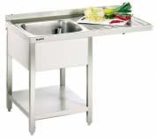 MS 905 Pesukonepöytä allas vasemmalla SPZT-1270-1BL 1200 x 700 x 850 mm allas 500 x 500 x 250 mm Äänieristetty kupu Pesukonepöytä allas oikealla SPZT-1270-1BR 1200 x 700 x 850 mm