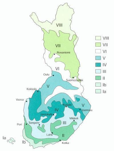 OMENAPUUN KASVUPAIKKA Omenapuu viihtyy kasvuvyöhykkeillä I-VI. Kasvuvyöhykkeen lisäksi menestymisen vaikuttavat pienilmasto ja talven sääolosuhteet.