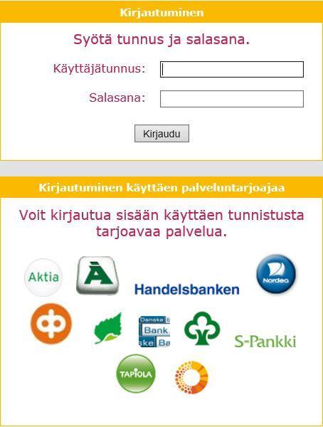 5 (31) 1.2 Sovellukseen kirjautuminen Kirjautuminen REKA:an tapahtuu TUPAS- eli verkkopankkitunnuksilla.