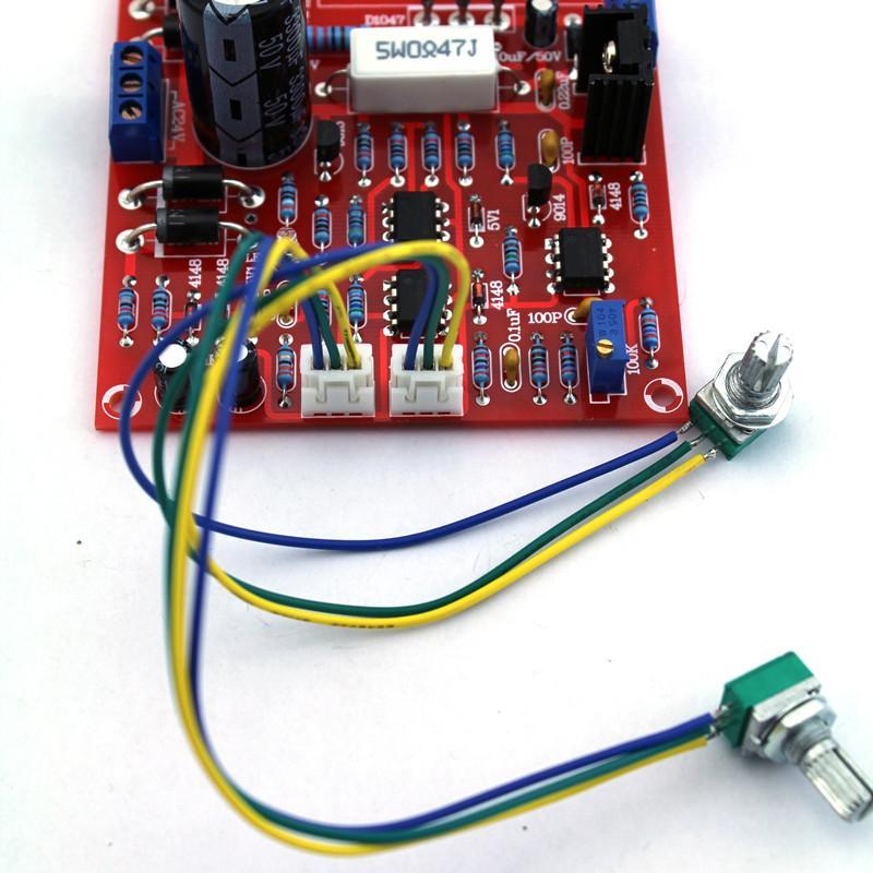 The potentiometer could be placed directly onto PCB, and could also be lined onto the board through its socket and wires.