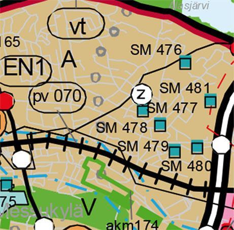 13 3.2 Suunnittelutilanne 3.2.1 Kaava-aluetta koskevat suunnitelmat, päätökset ja selvitykset 3.2.1.1 Maakuntakaava Pirkanmaan 1. maakuntakaavassa (vahvistettu 29.3.2007) suunnittelualue on määritelty taajamatoimintojen alueeksi (A).